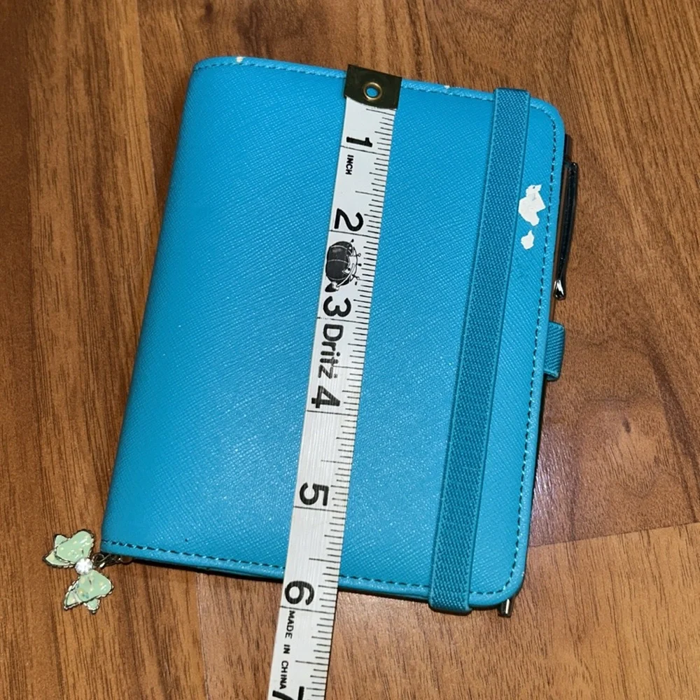 kikki k Teal Vegan Leather Personal Organizer Planner Agenda